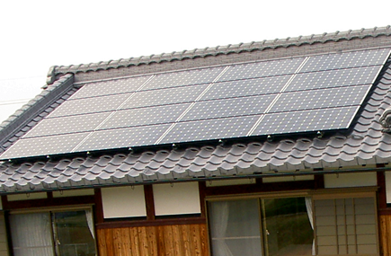 写真：太陽光発電施工例