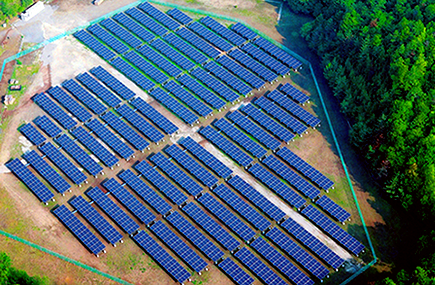 写真：太陽光発電施工例